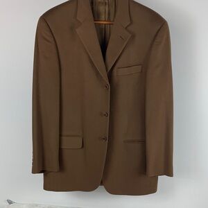 100% Cashmere Classic Brown Men's Blazer